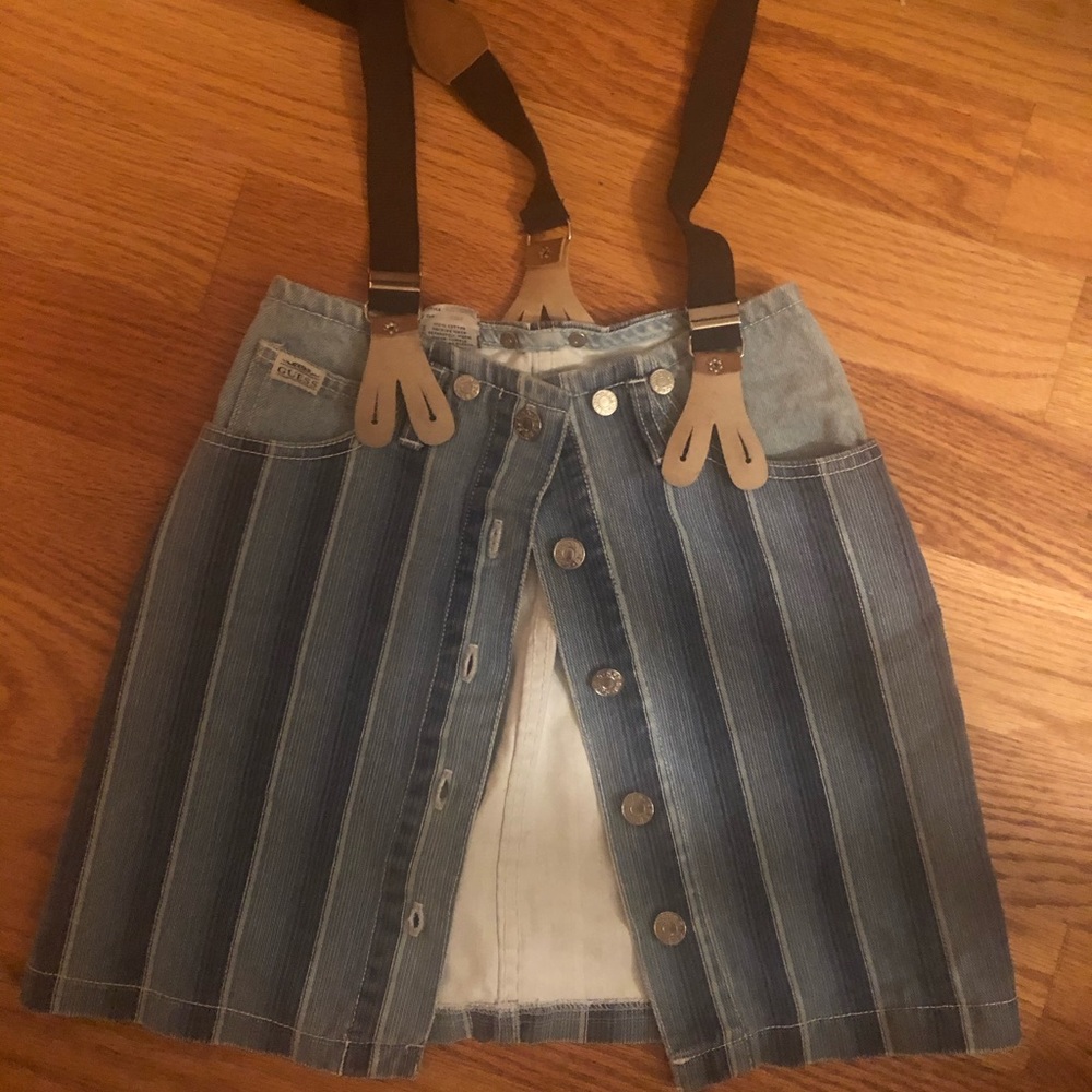 Vintage size 0 XS XXS Guess jeans denim suspenders